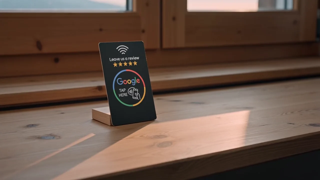 La card NFC in uso al tavolo